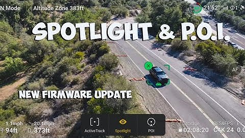 DJI Mavic 3 - Spotlight & P.O.I. Tracking - New Firmware Update - 4k
