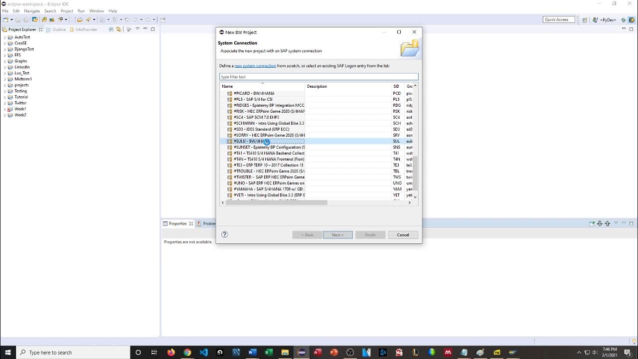 Testing BW Modeling Tools in Eclipse YouTube