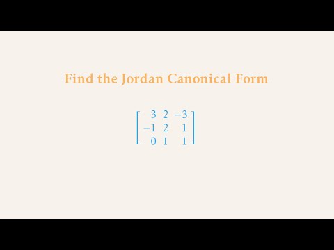 Video: Mikä on Canonical Matrix?