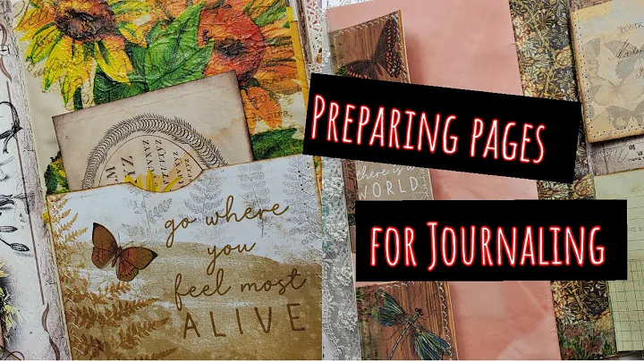 Junk Journal with  me | Ep 19 | Preparing pages fo...
