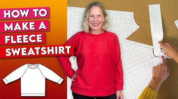 Learn to make a sweatshirt, easy custom pattern and sewing tutorial