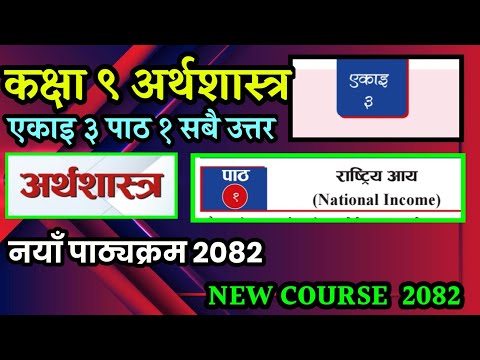Class 9 economics