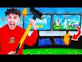 Every Death I DESTROY My Gaming Setup in Fortnite!