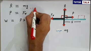 Work Done in Moving a Body Over a Rough Horizontal Surface | Derivation | Class 11 Physics