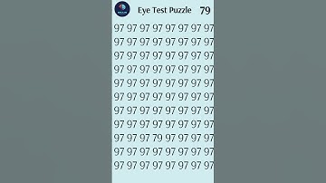 Can You Find the Number 👀  Eye Test Puzzle Challenge  #braintech