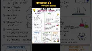 important formulas 🙌 #maths #class10 #formulas #important #revision #letstutor