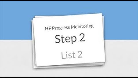 HF  Step 2   List 2