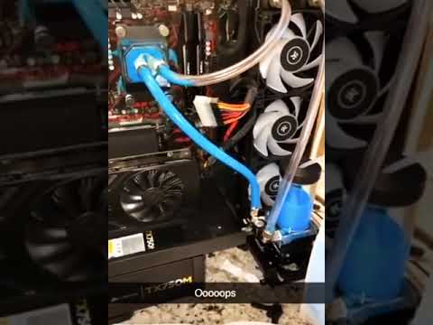 PC Water cooling failed 😭 #pc #watercooling #failed
