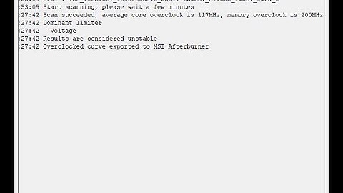 Afterburner OC Scanner?