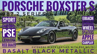 Porsche Boxster S Manual 987.2 Triple Black with mega list of Factory X Code Options For Sale UK