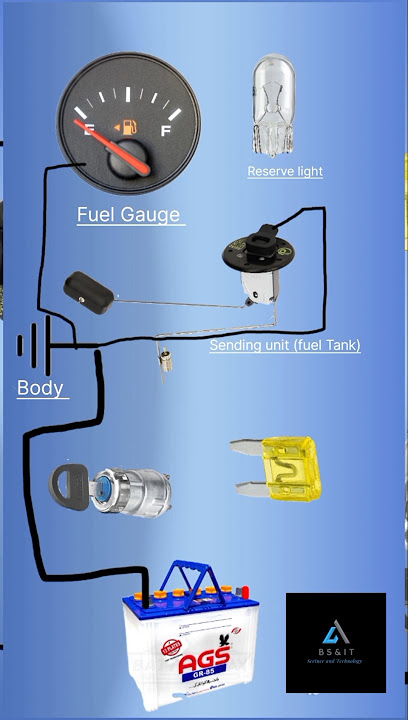 Car Fuel gauge connection diagram | car fuel level circuit