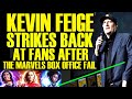 Kevin Feige STRIKES BACK AT FANS AFTER THE MARVELS BOX OFFICE COLLAPSE! Disney Can&#39;t Face Reality