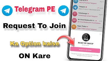 Telegram channel me request to join channel link kaise banaye | Request to join channel on telegram
