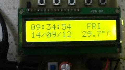 Digital Clock With Day, Date, Time & Temperature using RTC DS1307