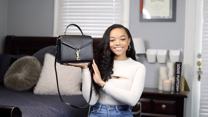 YSL Cassandra Medium Chain Bag in Canvas Unboxing & Review! What fits in it  & how it looks on 