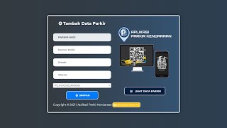 Aplikasi Parkir Kendaraan Dengan QRcode - Source Code screenshot 3