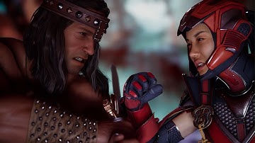 Mortal Kombat 1 - Conan the Barbarian vs Sektor | All Intro/Interaction Dialogues