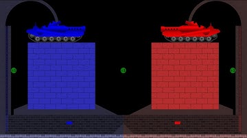 Castle Destruction 10 + The Tank Battle 3 - Marble Race in Algodoo