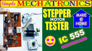 555 based STEPPER MOTOR TESTER using A4988 module | 7805 regulator | 317 / 338 motor power supply