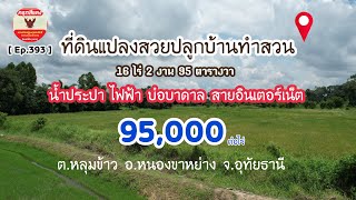 [ Ep.393 ] ขายที่ดินราคาถูก 95,000 บาท / ไร่ 16 ไร่ 2 งาน 95 ตารางวา อ.หนองขาหย่าง จ.อุทัยธานี