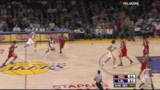 Kobe Bryant completely owns TMAC with great block \& move