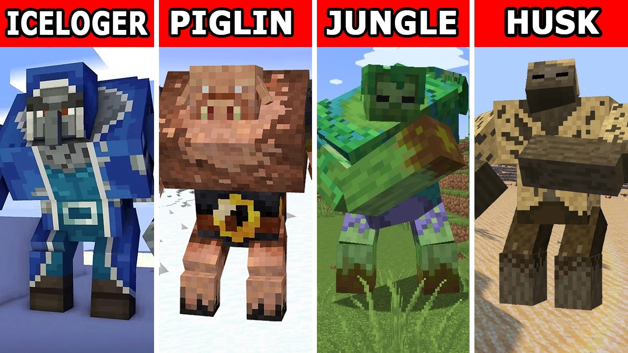 I KILLED ALL MUTANT Bosses in Minecraft Survival 2025!