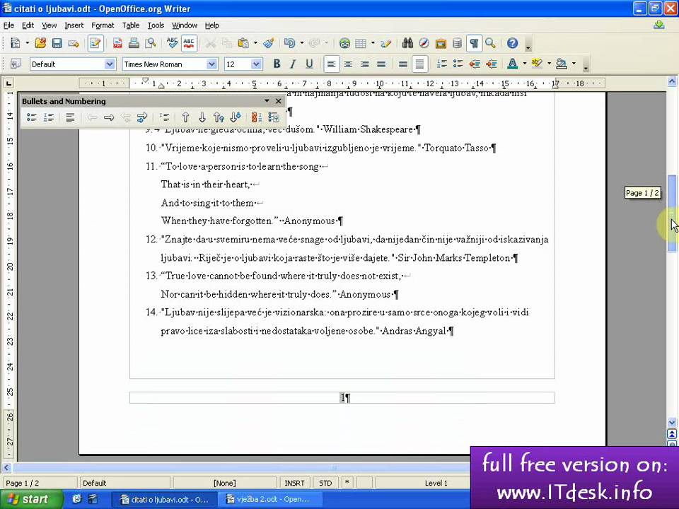 openoffice text numbering list youtube how to do mla format in openoffice
