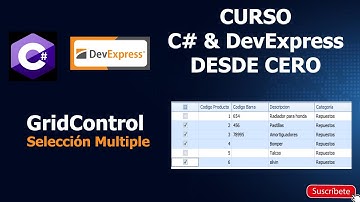 DevExpress y C#: GridControl - Views/Selección  Multiple