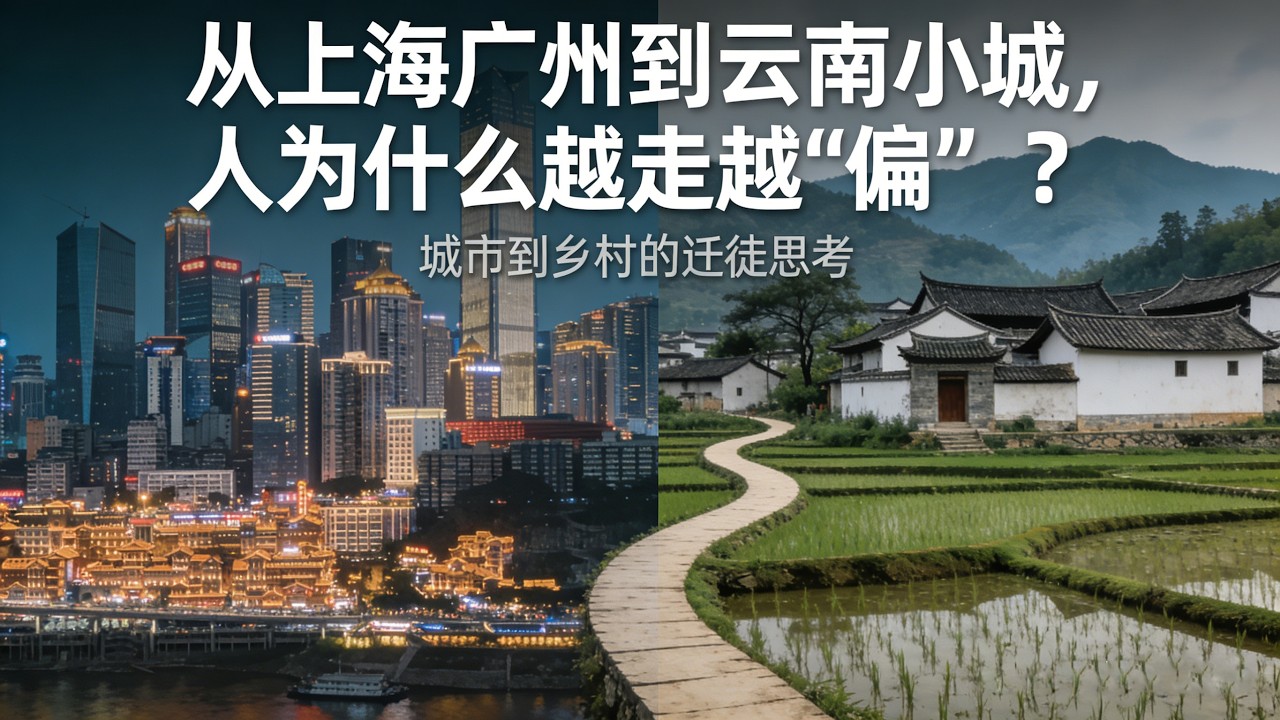 为什么越来越多人离开上海广州，搬去云南小城生活？