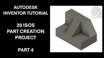 Autodesk Inventor Tutorial - 20 Isos Part Creation Project - Part #4