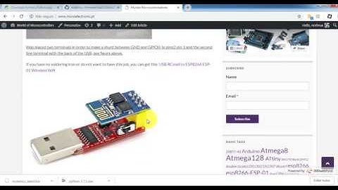 How To Update firmware LUA on ESP8266 - ESP01