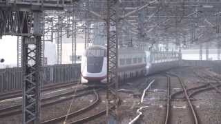E5系+E3系新幹線回送列車大宮駅発車/JR E5 + E3 series Shinkansen/2013.06.23