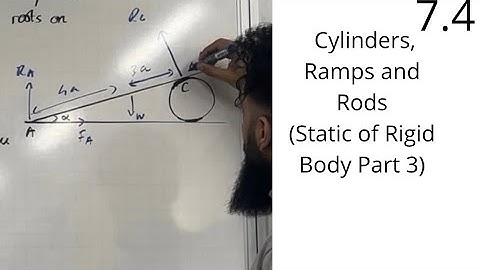 Edexcel A Level Maths: 7.4 Cylinders, Ramps and Rods (Static of Rigid Body Part 3)