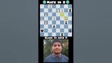Mate in 2 Puzzle #chess #chesspuzzleseries #puzzle #chesspuzzle #chesstactics #chessstrategy
