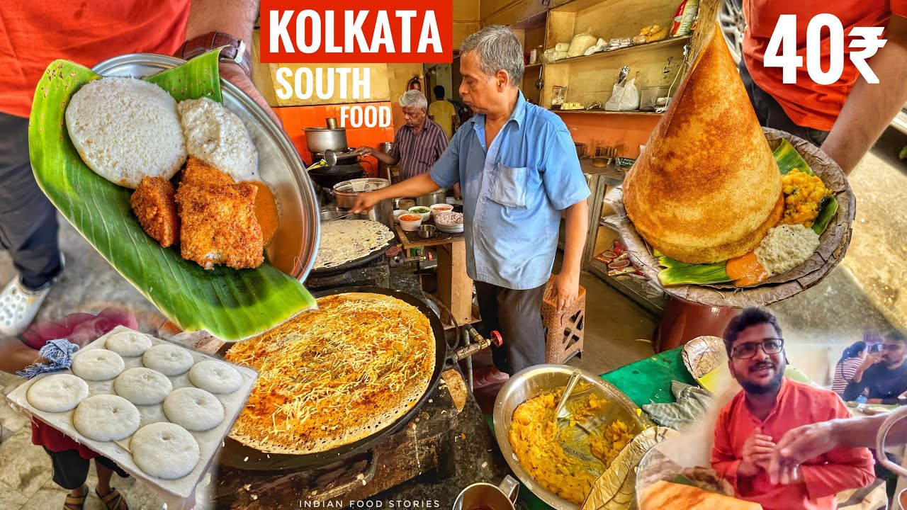 100 PLUS Items In Kolkata | Fried Idli With Coconut Chutney | Masala Dosa | 40₹ @IndianFoodStories1 