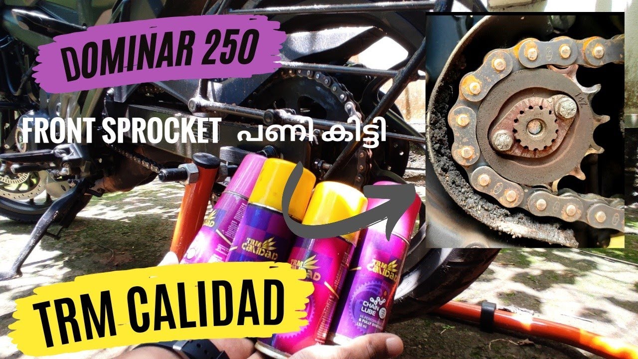 DOMINAR 250 CHAIN CLEANING AND LUBRICATION അടിപൊളി Chain Lube YouTube