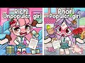 Rich unpopular girl vs poor popular girl  sad story  good vs bad student  avatar world  pazu