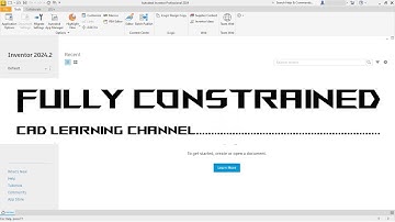 Lesson 1 - Setting up a Project - Autodesk Inventor