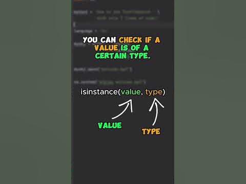 Day 108 Learning How to Code In One Minute| What Is Isinstance in ...