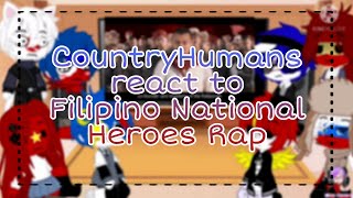 Countryhumans react to Filipino National Heroes Rap || Mikey Bustos 🇵🇭