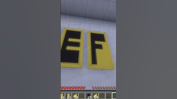 How to Make Letter "F" Banner Pattern in Minecraft | Quick Tutorial #shorts