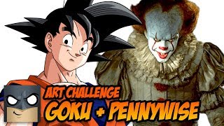 art challenge goku pennywise