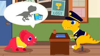 8 Dinosaur Police: T-Rex, Triceratops, Stegosaurus, Ankylosaurus | DINO KING | IPAD | 210403