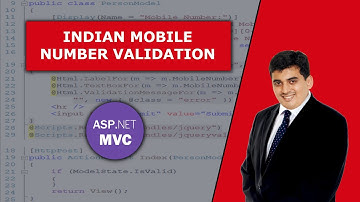 Perform Client Side Indian Mobile Number validation in ASP.Net MVC