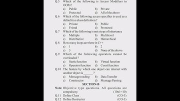 #HSBTEDiploma4thSemComputerEngg. Samplepaper of Object Oriented Programming Using C++ July2023 Set-1