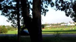 on Lakeshore Path- passing campus fields