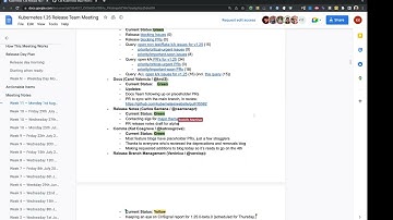 Kubernetes Release Team Meeting (v1.25) 20220801