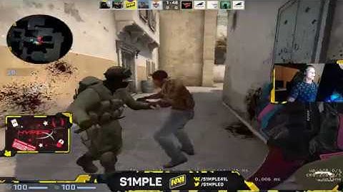 S1MPLE streaming from Major FACEIT / DUST2 / 23.02.2019