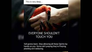 a minute with God - Not everyone should lay hands on you