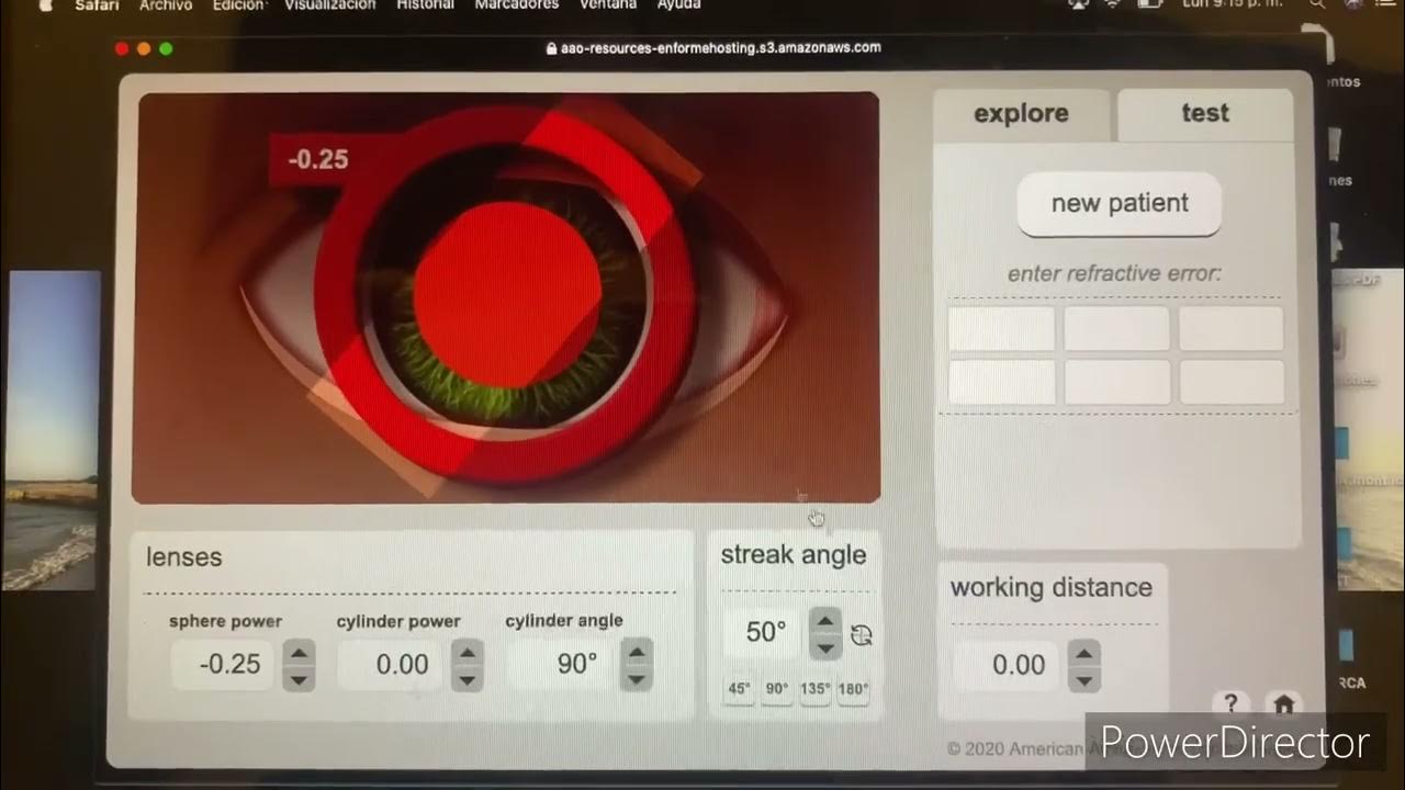 Simulador virtual de retinoscopia YouTube